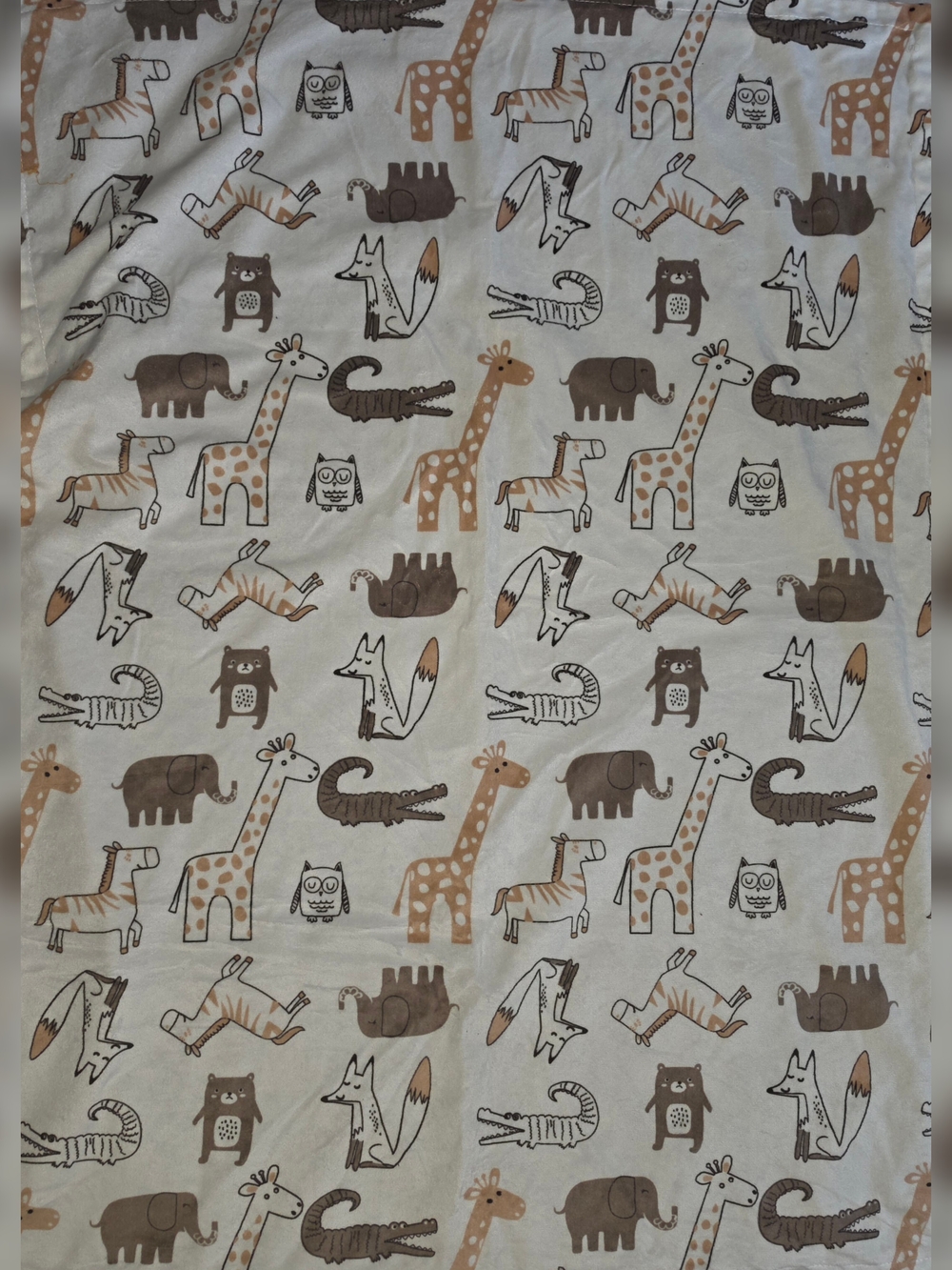 Baby Blanket Soft Minky with Double Layer- Animal Print